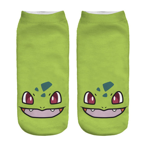 3D Pokemon Harajuku Printed Socks