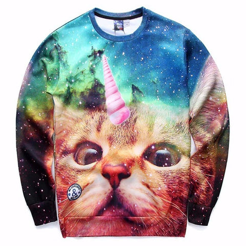 3D Men and Women Cat Sweatshirt