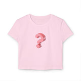 Women's Baby Tee - Cute Question Mark Design for Trendy Style