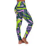 Vibrant High Waisted Yoga Leggings - Trendy Gym Wear