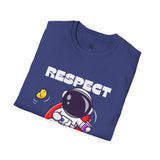 Unisex Softstyle T-Shirt - "Respect My Space" Astronaut Design