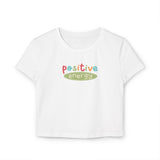 Positive Energy Women's Baby Tee - Casual & Fun Summer Top
