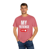 Funny Unisex T-Shirt - 'MY PATIENCE OFF' Graphic Tee