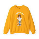 Chic and Comfy Sweatshirt - 'Pretty & Paid' Graphic Crewneck