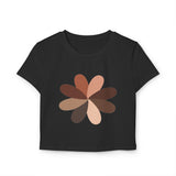 Stylish Women's Baby Tee with Floral Design – Casual Summer Top
