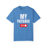 Funny Unisex T-Shirt - 'MY PATIENCE OFF' Graphic Tee