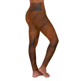 Stylish High Waisted Yoga Leggings - Earthy Tones
