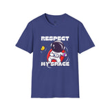 Unisex Softstyle T-Shirt - "Respect My Space" Astronaut Design