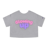 Glowing Up Women's Cropped T-Shirt - Trendy Casual Wear