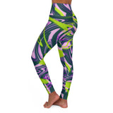 Vibrant High Waisted Yoga Leggings - Trendy Gym Wear