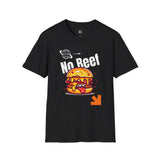 Funny Unisex Softstyle T-Shirt - 'No Reef' Burger Graphic Tee