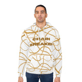 Unisex Chain Breaker Hoodie - Gold Chain Design