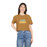 Inspirational Women's Crop Tee - "I Will Succeed" Motivational Shirt