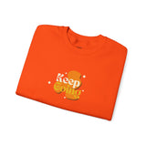 Motivational Crewneck Sweatshirt - Keep Going, Cozy Gift