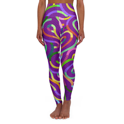 Vibrant High Waisted Yoga Leggings - Comfortable & Colorful
