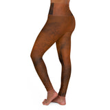 Stylish High Waisted Yoga Leggings - Earthy Tones
