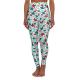 Floral High Waisted Yoga Leggings for Comfort & Style