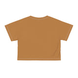 Floral Crop Tee - Earthy Chic Summer Top for Casual Outings