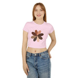 Stylish Women's Baby Tee with Floral Design – Casual Summer Top
