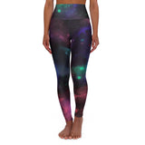 Cosmic High Waisted Yoga Leggings - Galaxy Print Activewear