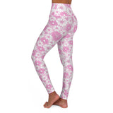 Floral High Waisted Yoga Leggings - Comfortable & Stylish Activewear