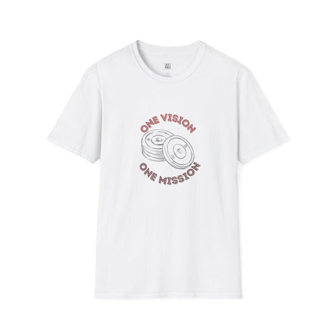Motivational Workout T-Shirt - 'One Vision, One Mission'