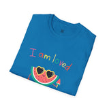 I Am Loved Watermelon Women's Softstyle T-Shirt - Cute Casual Wear