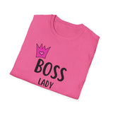 Boss Lady Unisex Softstyle T-Shirt - Empowering Tee for Women