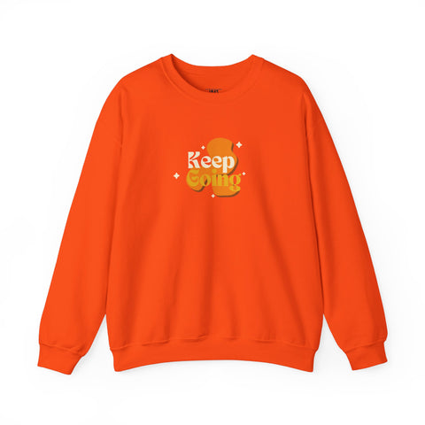 Motivational Crewneck Sweatshirt - Keep Going, Cozy Gift