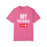 Funny Unisex T-Shirt - 'MY PATIENCE OFF' Graphic Tee