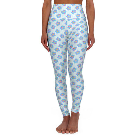 Floral High Waisted Yoga Leggings - Stylish Comfort