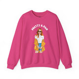 Chic and Comfy Sweatshirt - 'Pretty & Paid' Graphic Crewneck