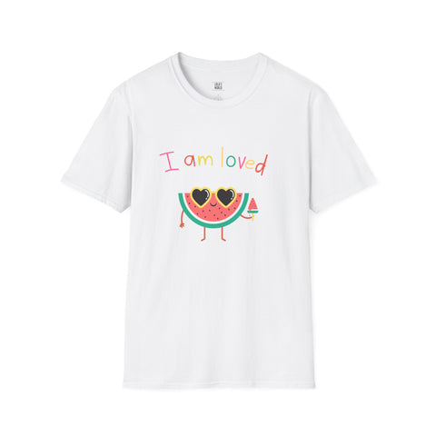 I Am Loved Watermelon Women's Softstyle T-Shirt - Cute Casual Wear