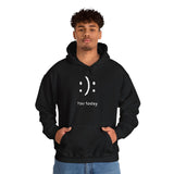 Inspirational Unisex Hooded Sweatshirt - 'You today' Black Sweatshirt