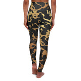 High Waisted Yoga Leggings in Bold Camouflage Design