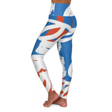Abstract High Waisted Yoga Leggings for Active Lifestyles