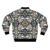 Stylish Men's Bomber Jacket with Geometric Pattern
