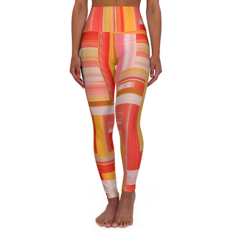 Vibrant High Waisted Yoga Leggings for Comfortable Workouts