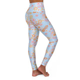 Floral High Waisted Yoga Leggings - Comfortable & Stylish Activewear
