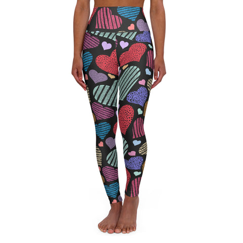 High Waisted Yoga Leggings (AOP)