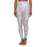 Floral High Waisted Yoga Leggings - Comfortable & Stylish Activewear