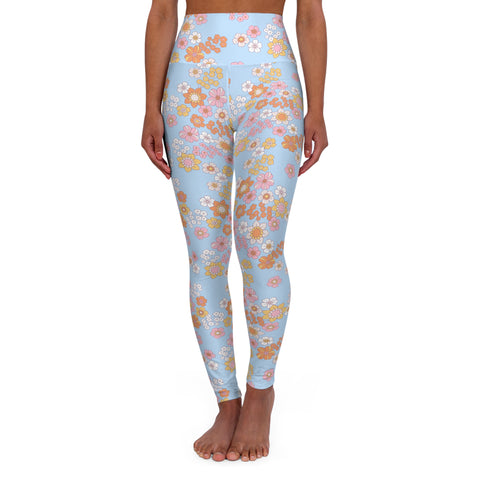 Floral High Waisted Yoga Leggings - Comfortable & Stylish Activewear