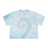 Trendy Women’s Tie-Dye Crop Tee with Cute Robot Design