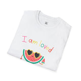 I Am Loved Watermelon Women's Softstyle T-Shirt - Cute Casual Wear