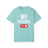Funny Unisex T-Shirt - 'MY PATIENCE OFF' Graphic Tee