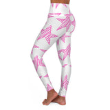Pink Stars High Waisted Yoga Leggings (AOP)
