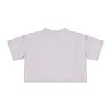 Women's Crop Tee with Heart Design - Casual Love Vibe for Everyday Wear