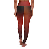 High Waisted Yoga Leggings - Stylish Ombre Fitness Wear