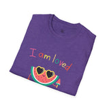 I Am Loved Watermelon Women's Softstyle T-Shirt - Cute Casual Wear
