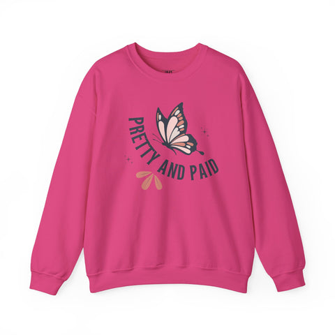 Pretty and Paid Butterfly Sweatshirt, Cozy Crewneck